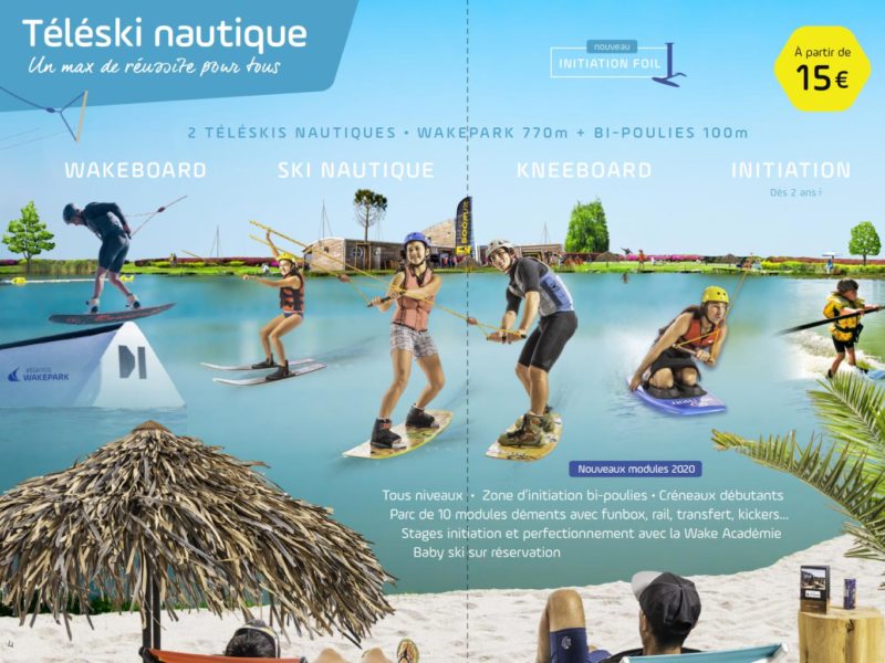 Conception Publicite Print Wakepark Vendee