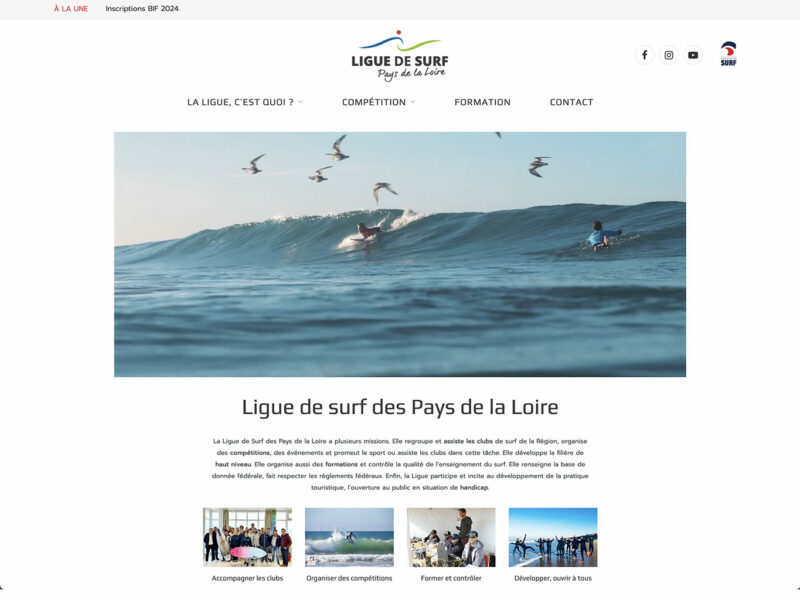 creation de site internet association surf vendee