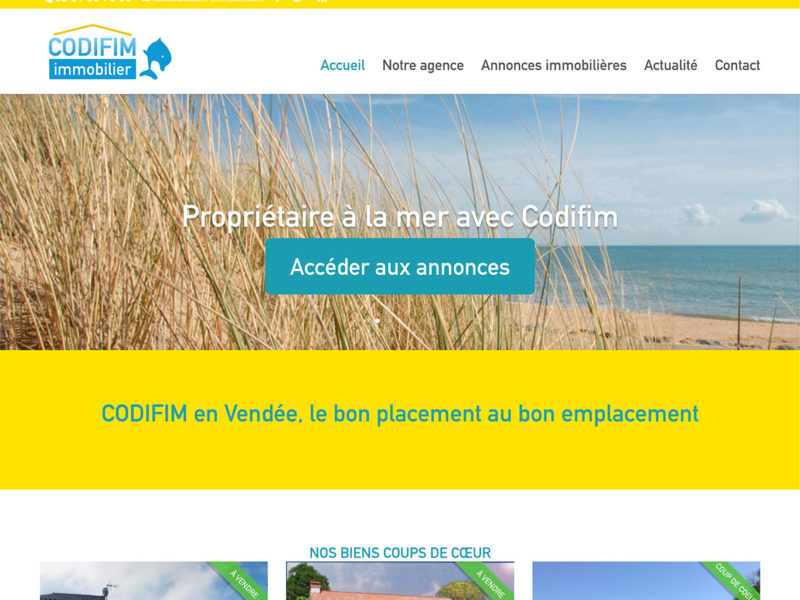 Creation De Site Internet Immobilier Vendee