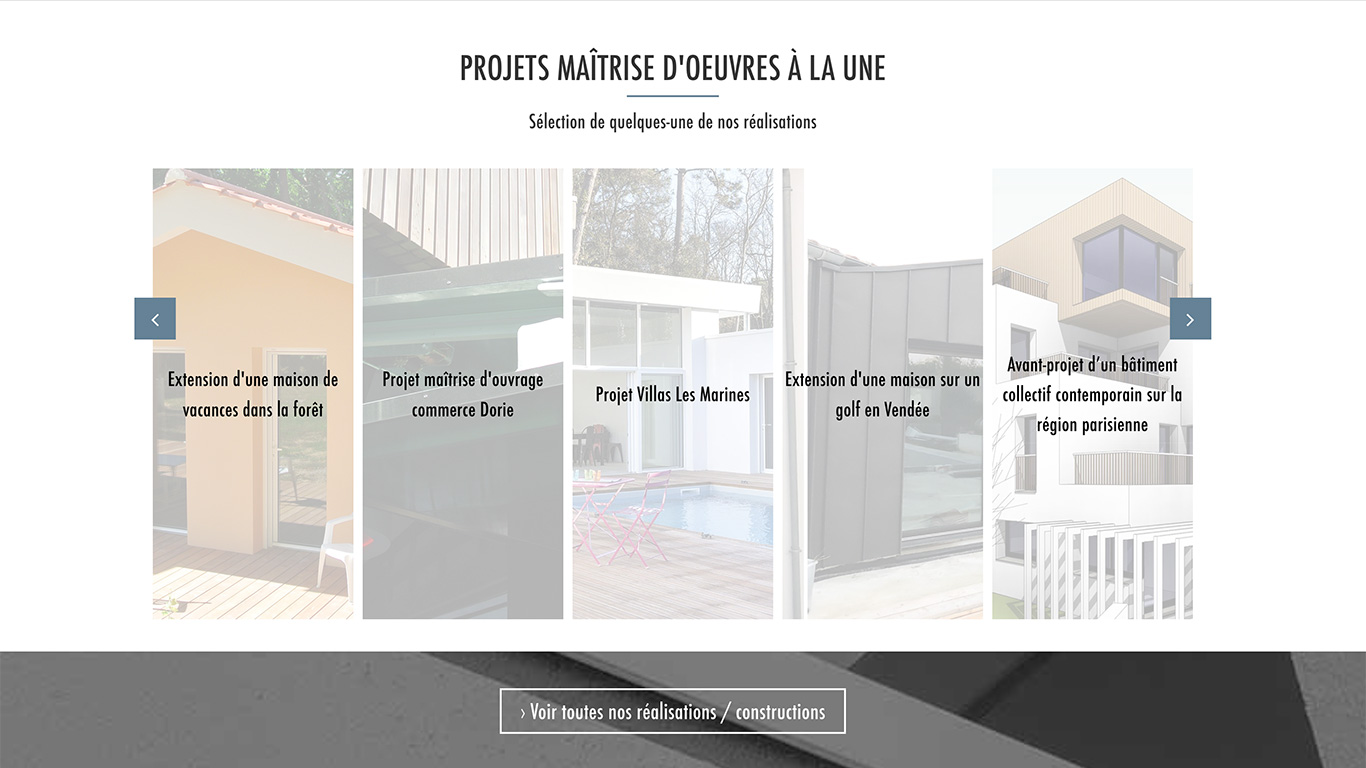 Creation Porfolio Web Architecte Maitre Oeuvre Vendee