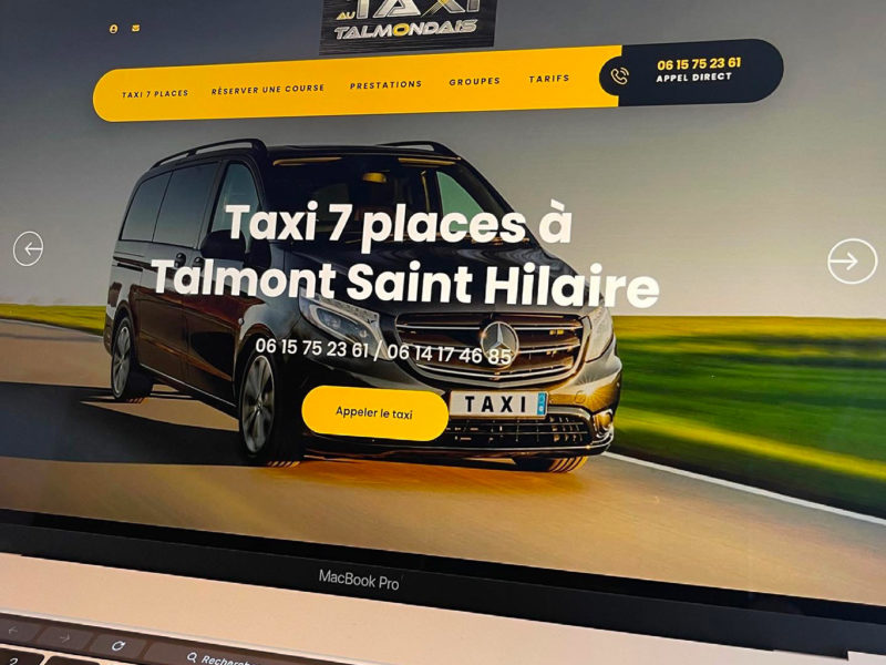 creation site web taxi en vendee